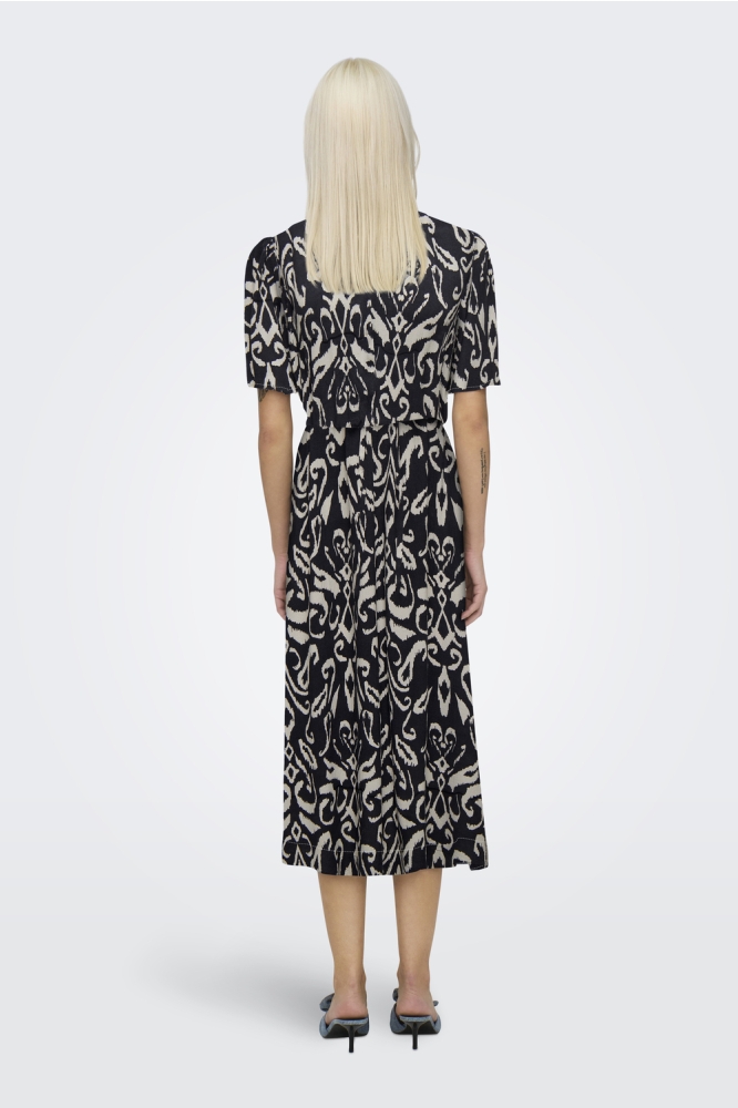 ONLHALIA S/S MIDI DRESS WVN NOOS 15323675 NIGHT SKY/MALENE GRAPHIC